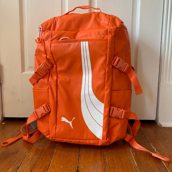 orange puma bag